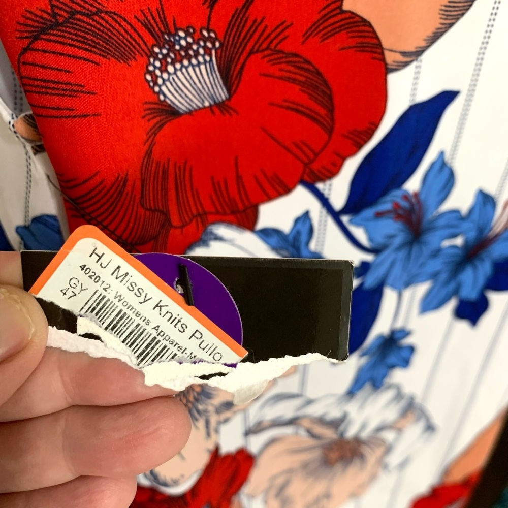 NWT LIZ CLAIBORNE CAREER SLEEVELESS FLORAL PRINT TOP 2X PLUS - Picture 3 of 10